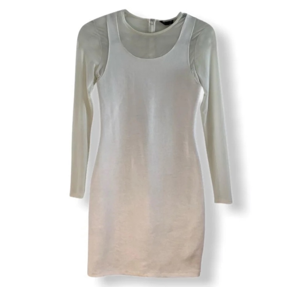 Topshop Mesh Bodycon Dress